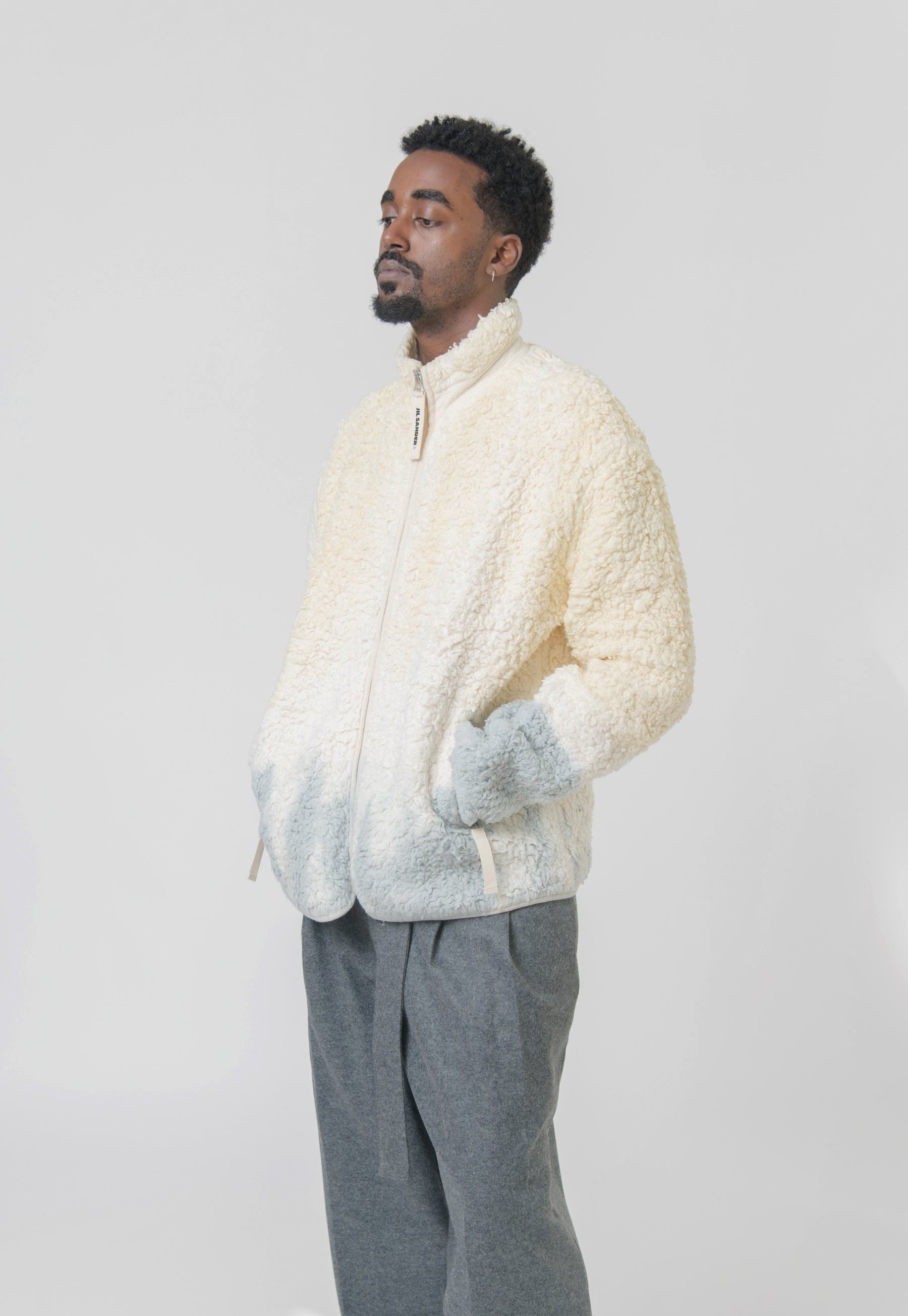 Tie Dye Zip Sweater Haze J47GU0011