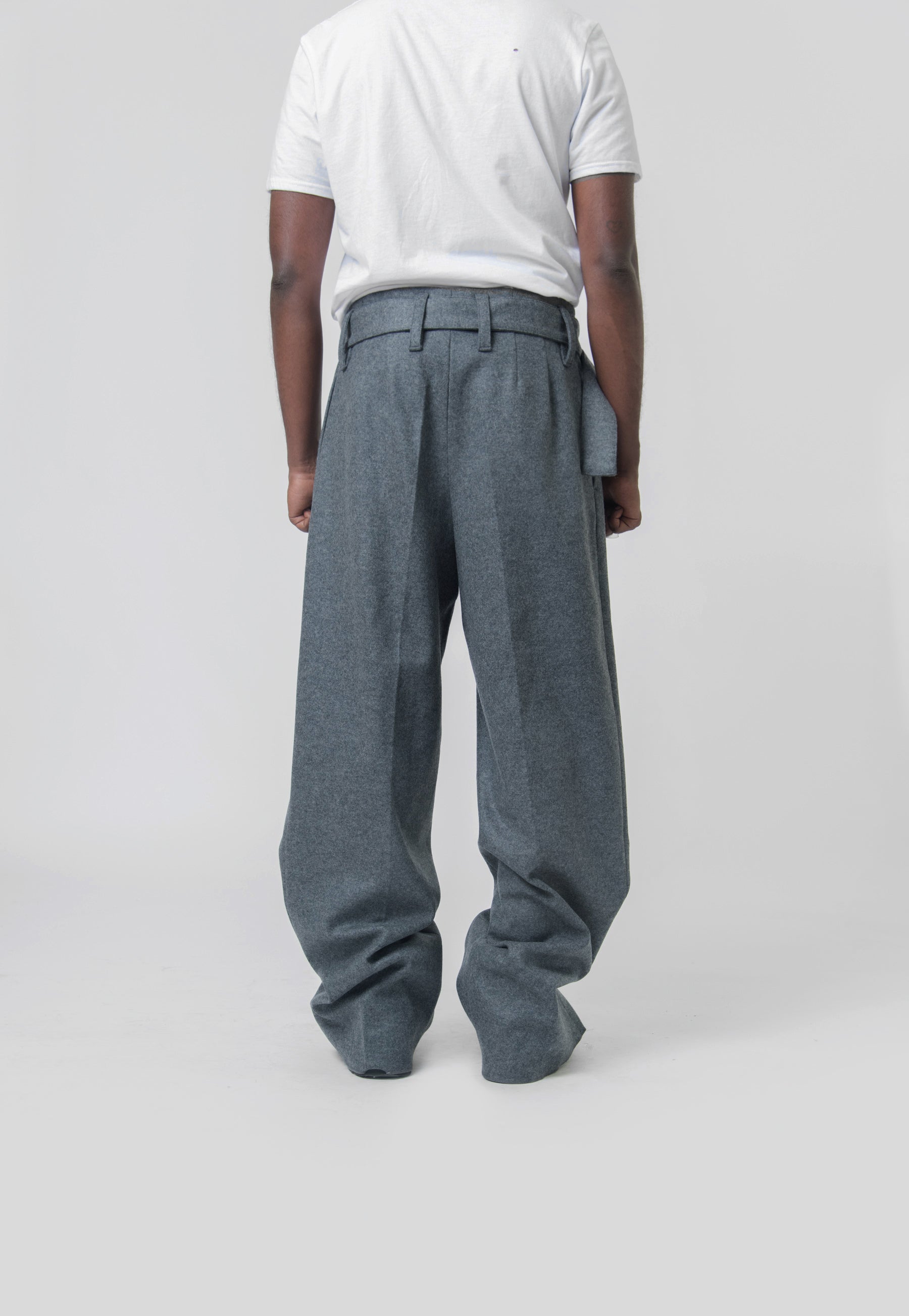 Melton Wool Pant Ash Grey J22KA0146