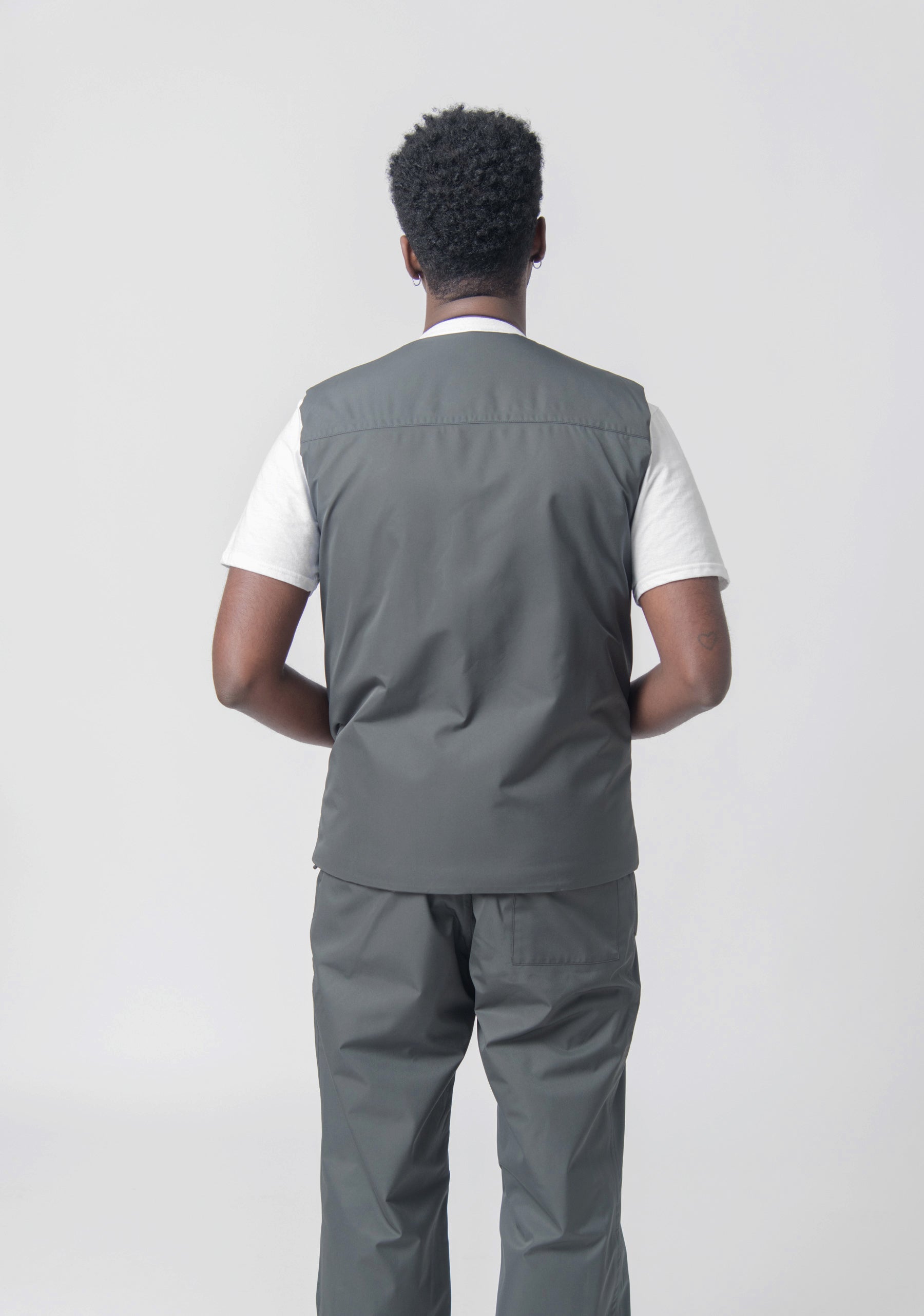 Gore-Tex 2L Insulated Padded Vest Coal Grey