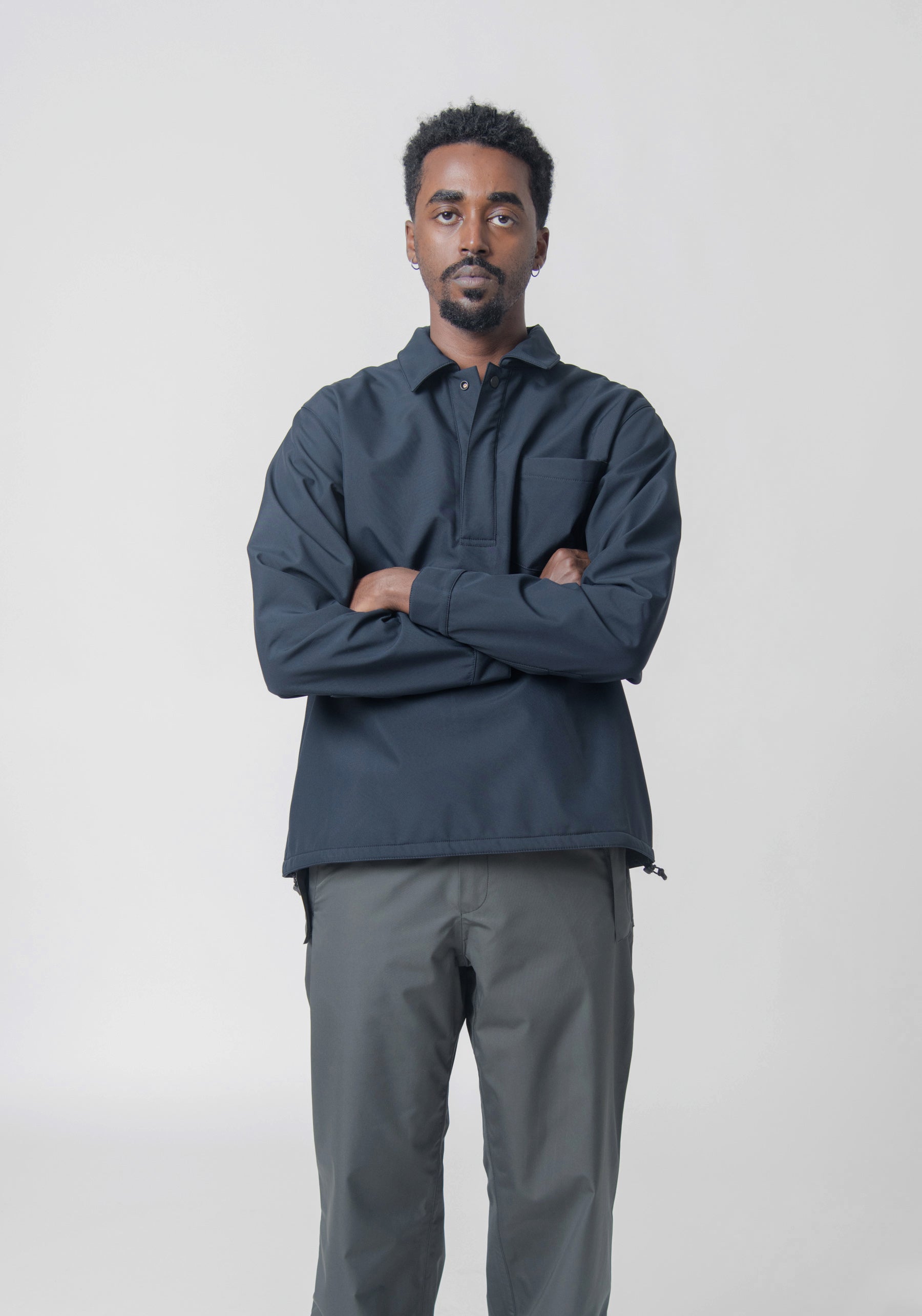 Pullover Windstopper Overshirt Navy