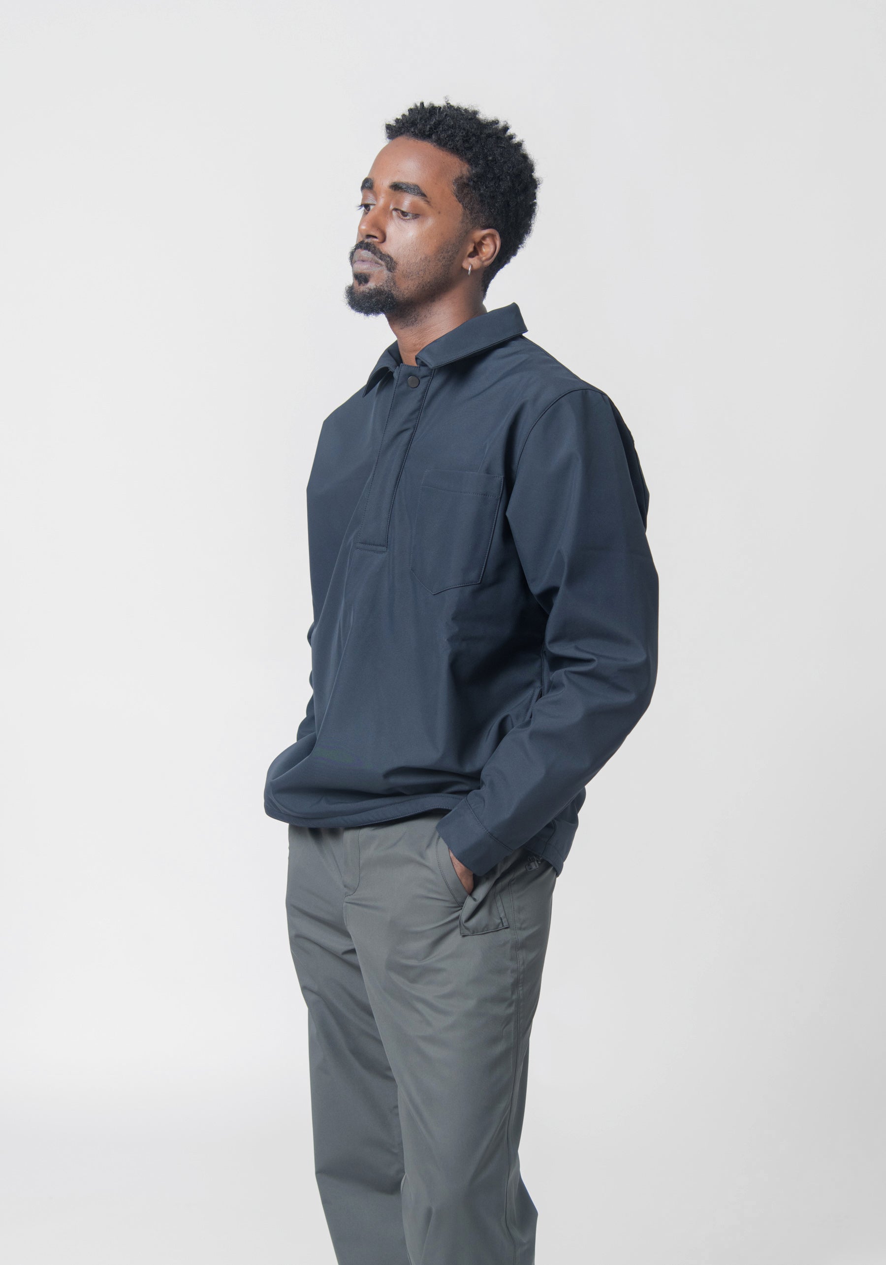 Pullover Windstopper Overshirt Navy