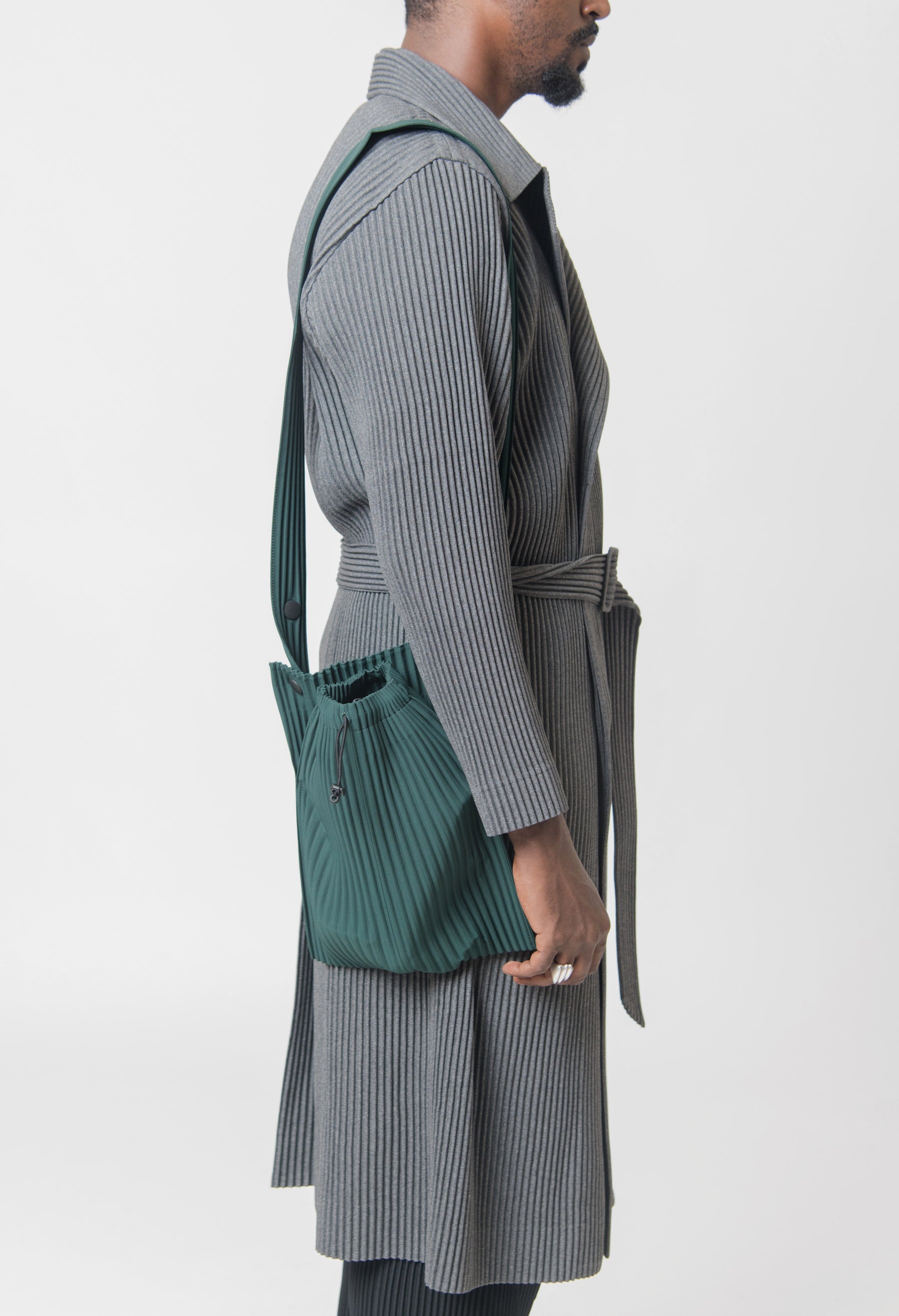 Pocket Pleated Bag Green AG408-62