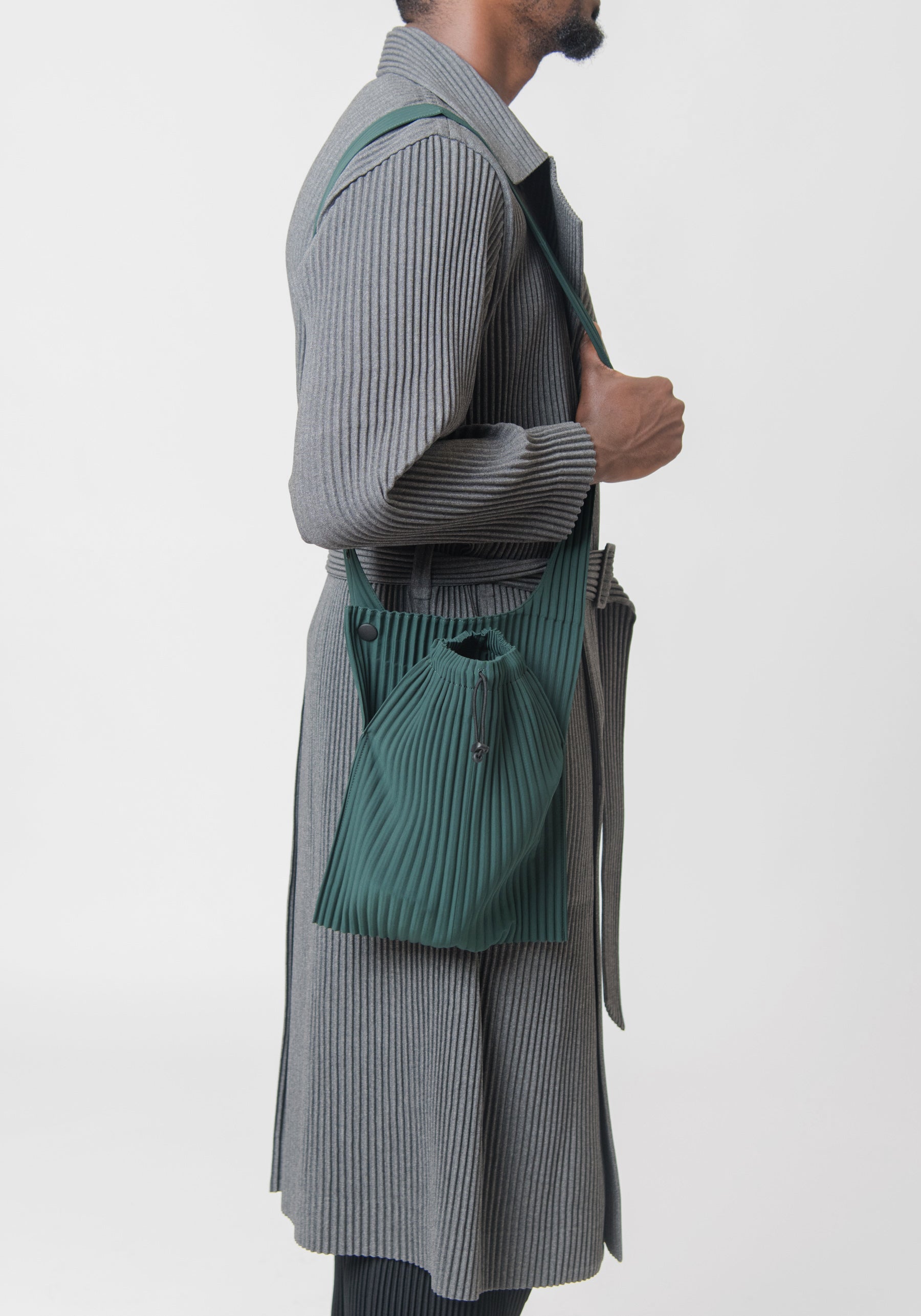Pocket Pleated Bag Green AG408-62