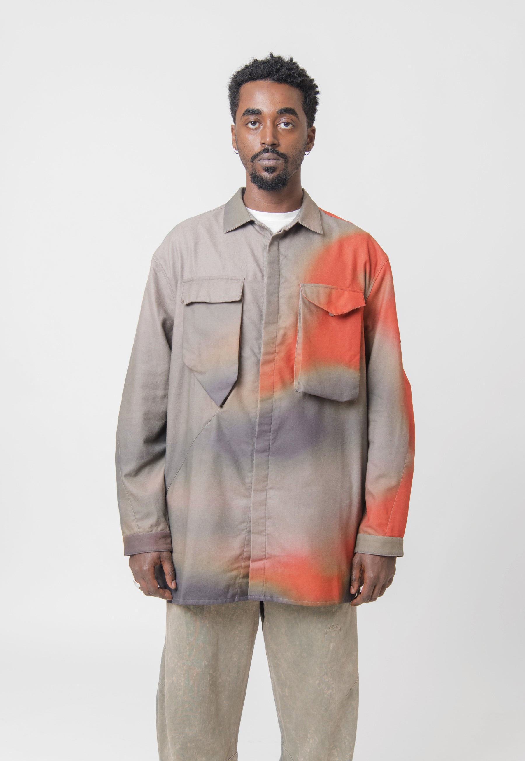 Gradiant Shirt Mid Grey ACWMSH106