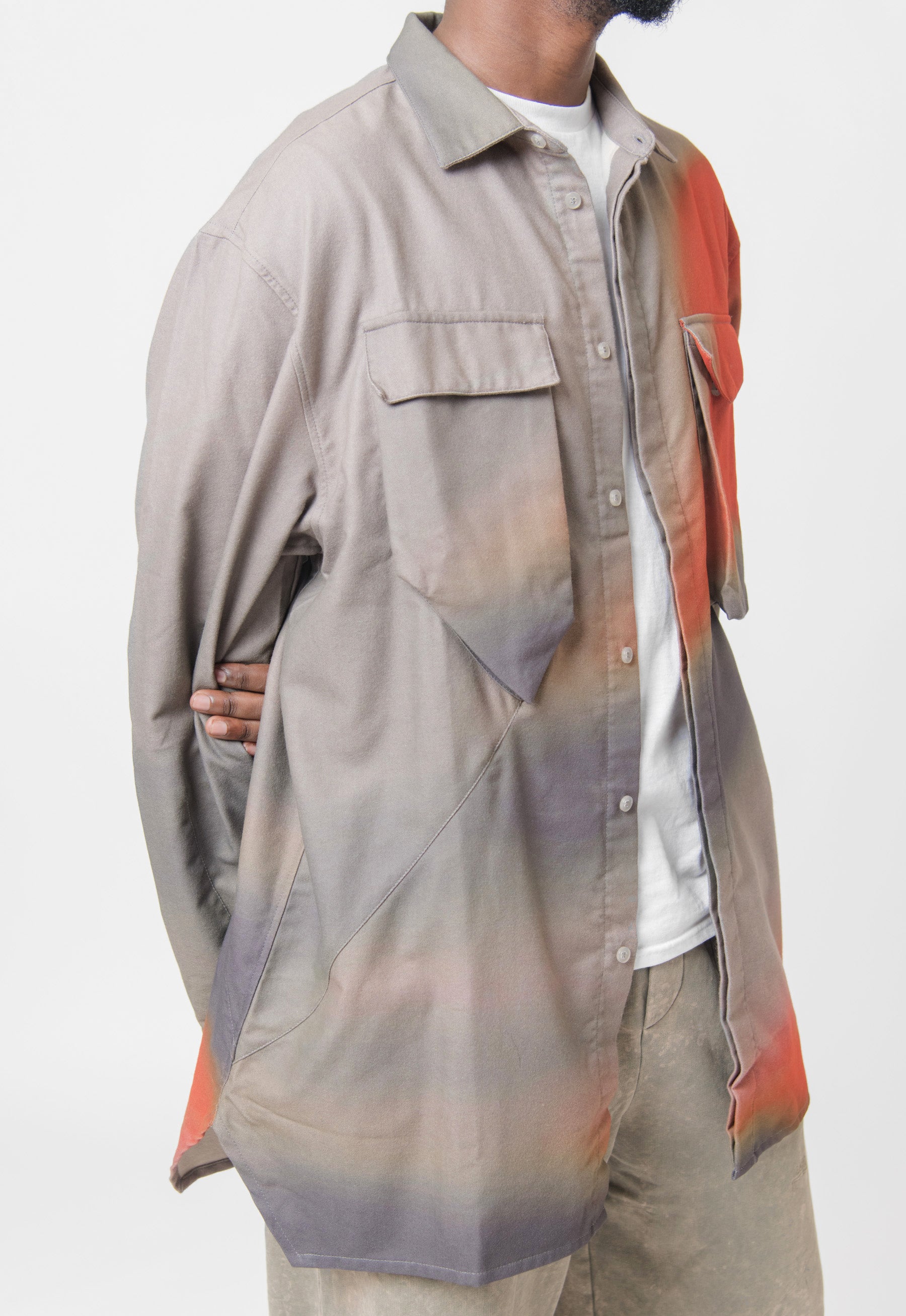 Gradiant Shirt Mid Grey ACWMSH106