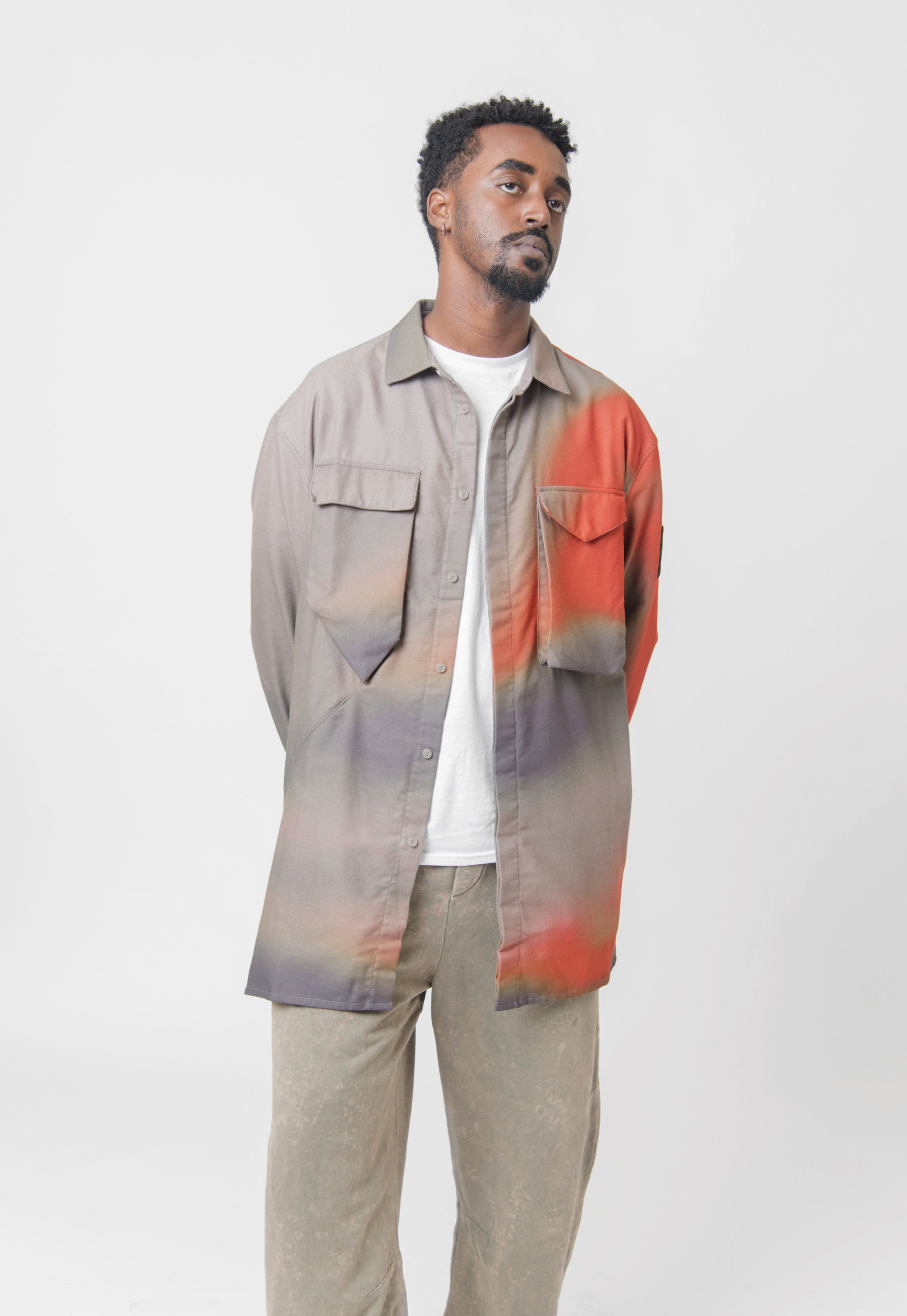 Gradiant Shirt Mid Grey ACWMSH106
