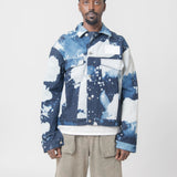 Hand Bleached Denim Jacket Blue ACWMH050