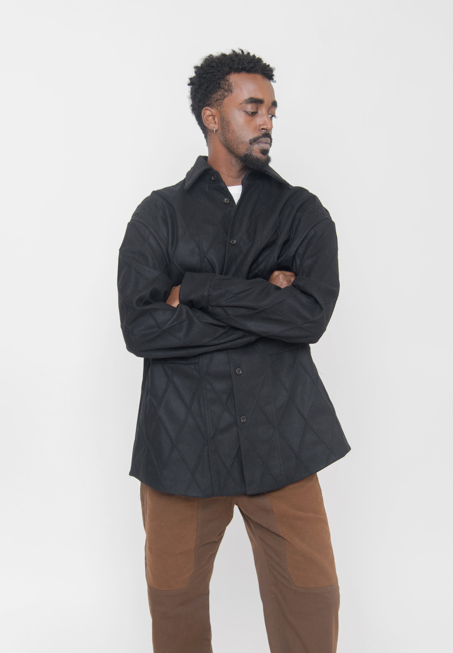 Shirt Jacket Black – NOMAD