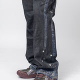 Printed Trousers Blue/Black FN-MN-TROU000961