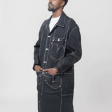 Wool Serge Levi's Denim Coat Black/White WL-C901