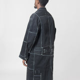 Wool Serge Levi's Denim Coat Black/White WL-C901