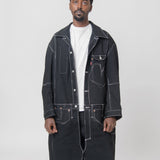 Wool Serge Levi's Denim Coat Black/White WL-C901