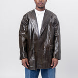 Eel Skin Blazer Jacket Ashphalt J21BN0172-J07180