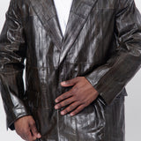 Eel Skin Blazer Jacket Ashphalt J21BN0172-J07180