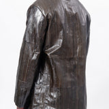 Eel Skin Blazer Jacket Ashphalt J21BN0172-J07180