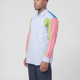 Paneled Multi-Coloured Long Sleeve Shirt FL-B029-W23