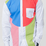 Colour Block Striped Shirt FL-B031-W23