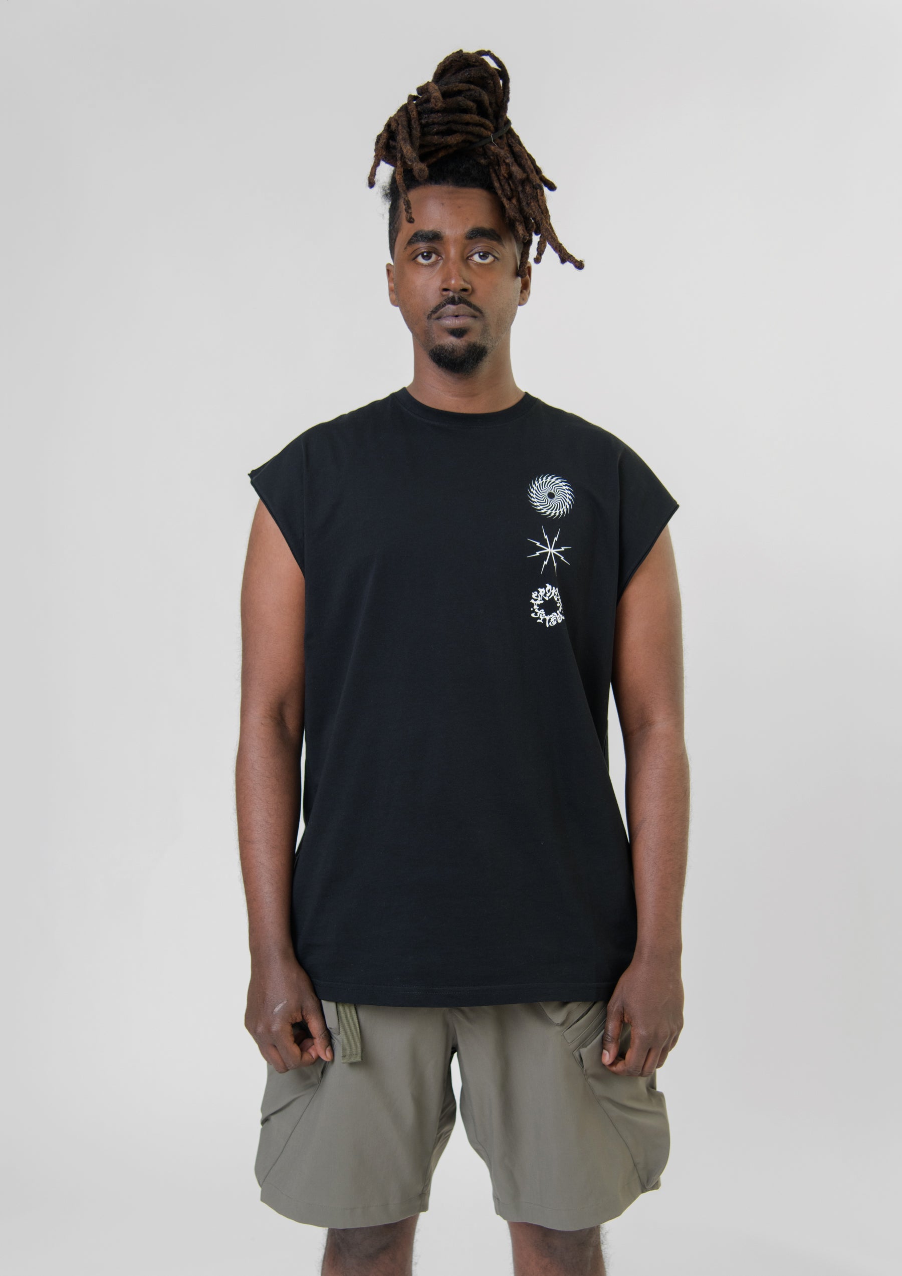 S25-PR-C Sleeveless Tee Black