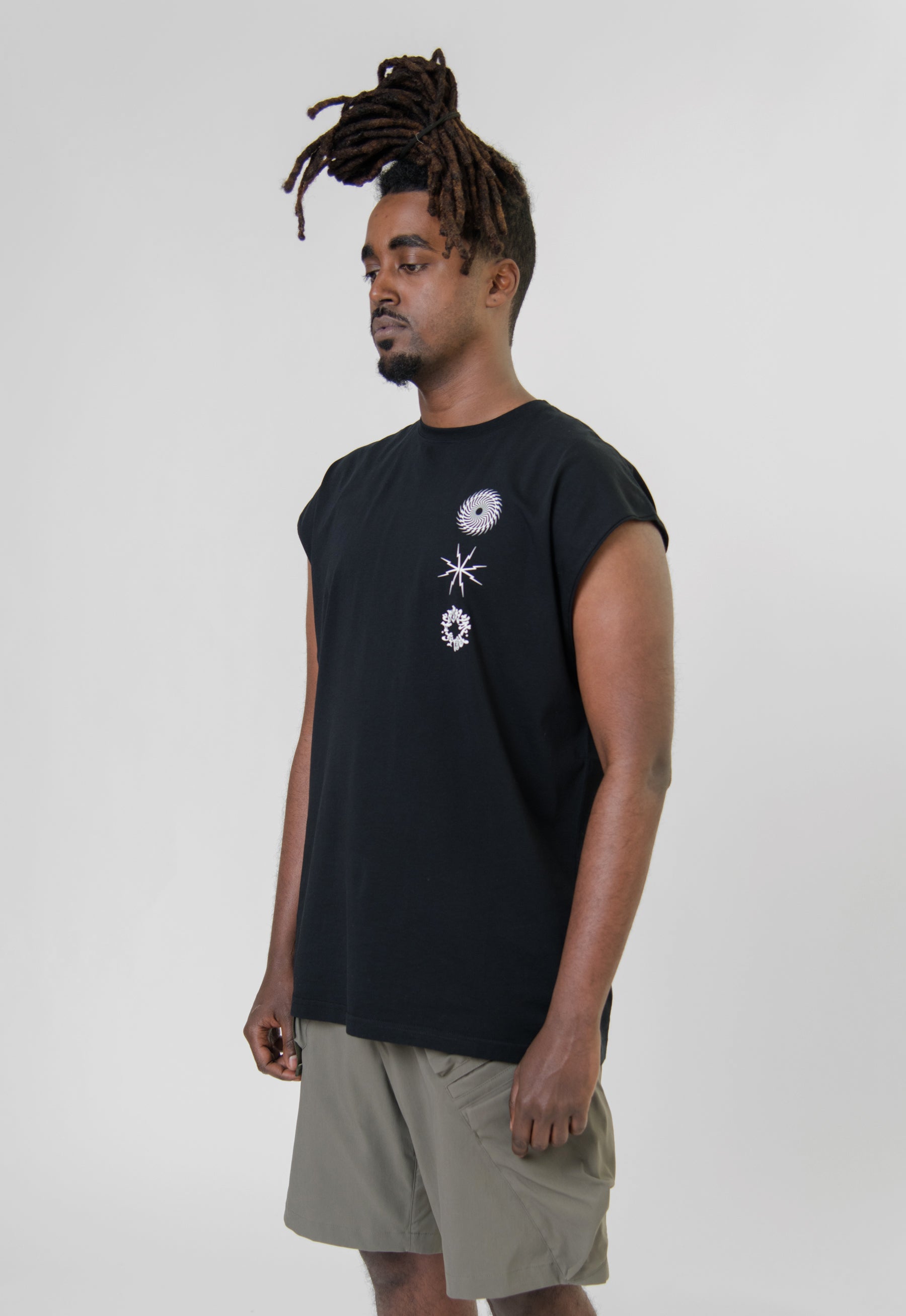 S25-PR-C Sleeveless Tee Black