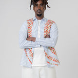 Strawberry Print Striped Shirt Multicolour FK-B001