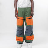 Nylon Canvas Triple Layered Pants Khaki/Orange/Grey WM-P011-051