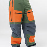 Nylon Canvas Triple Layered Pants Khaki/Orange/Grey WM-P011-051