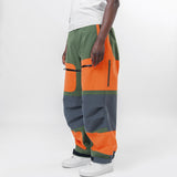 Nylon Canvas Triple Layered Pants Khaki/Orange/Grey WM-P011-051
