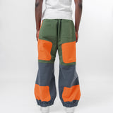 Nylon Canvas Triple Layered Pants Khaki/Orange/Grey WM-P011-051
