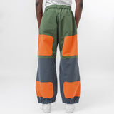 Nylon Canvas Triple Layered Pants Khaki/Orange/Grey WM-P011-051