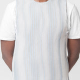 Tweed Pleats Vest Ivory FE321-41