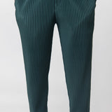Colour Pleats Pant Deep Green JF184-69