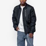 Concealed Zipfront Jacket Black DU02E7775