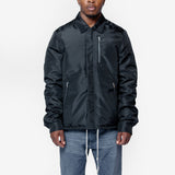 Concealed Zipfront Jacket Black DU02E7775