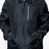 Concealed Zipfront Jacket Black DU02E7775