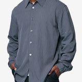 Beyond Shirt Iron Stripe Ceremony Viscose M4252BIS