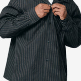 Keesey Shirt Stripes L/S Black 012520501105