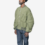 Rebuild By Needles Multi Pocket Bomber Jacket Khaki WP-J902-100-1