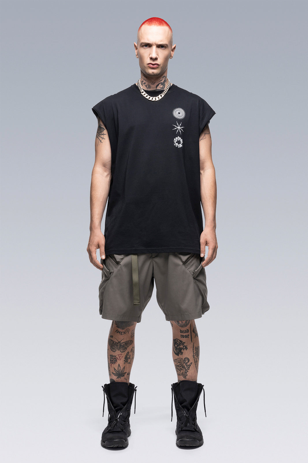 S25-PR-C Sleeveless Tee Black