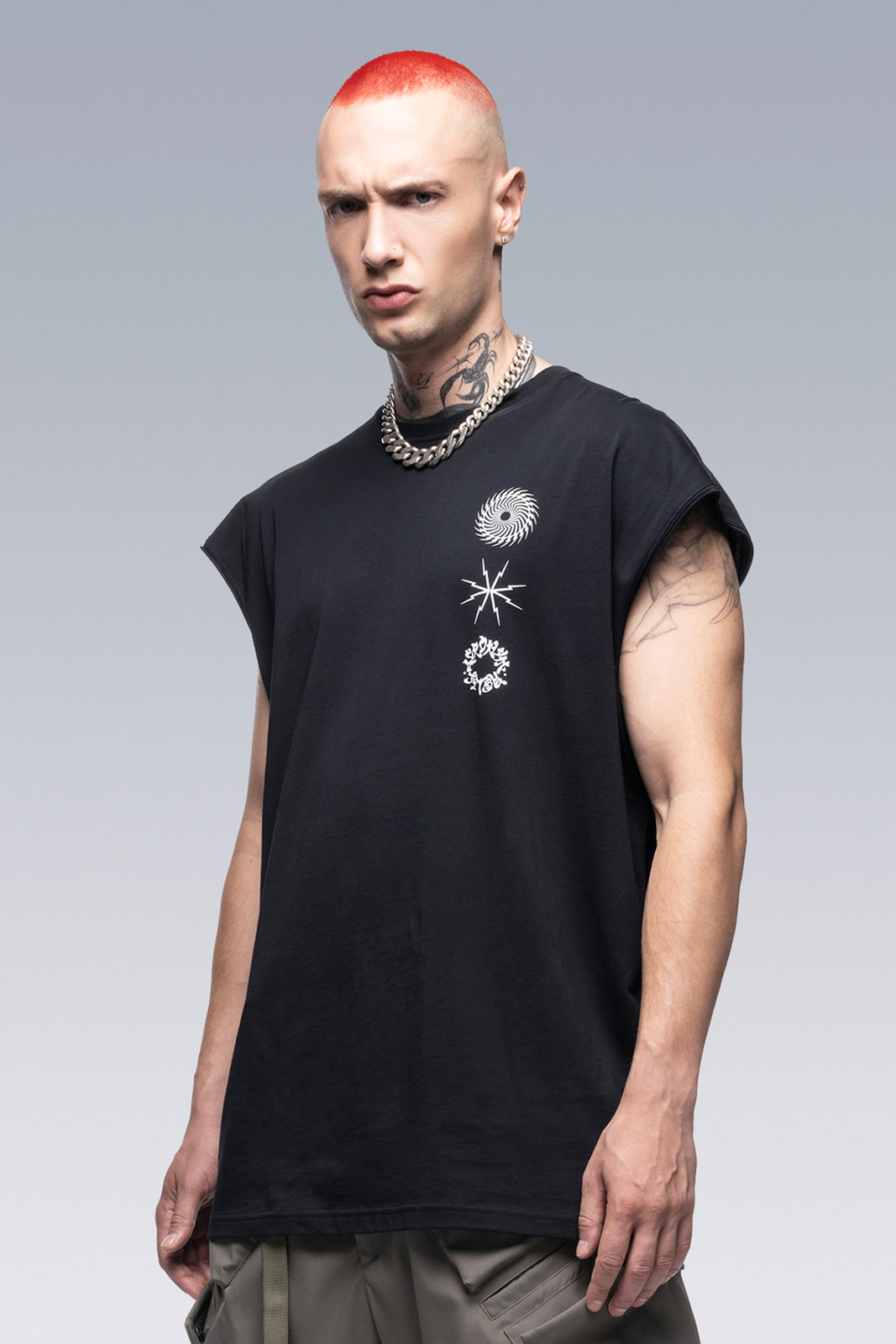 S25-PR-C Sleeveless Tee Black