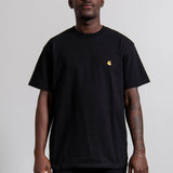 Short Sleeve Chase Tee Black/Gold