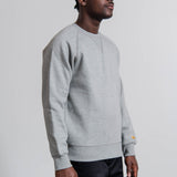 Chase Crewneck Sweater Heather Grey/Gold