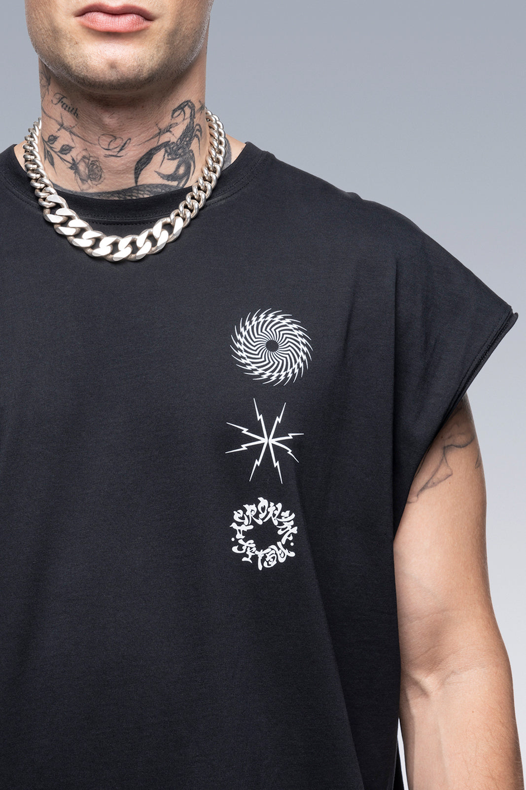 S25-PR-C Sleeveless Tee Black
