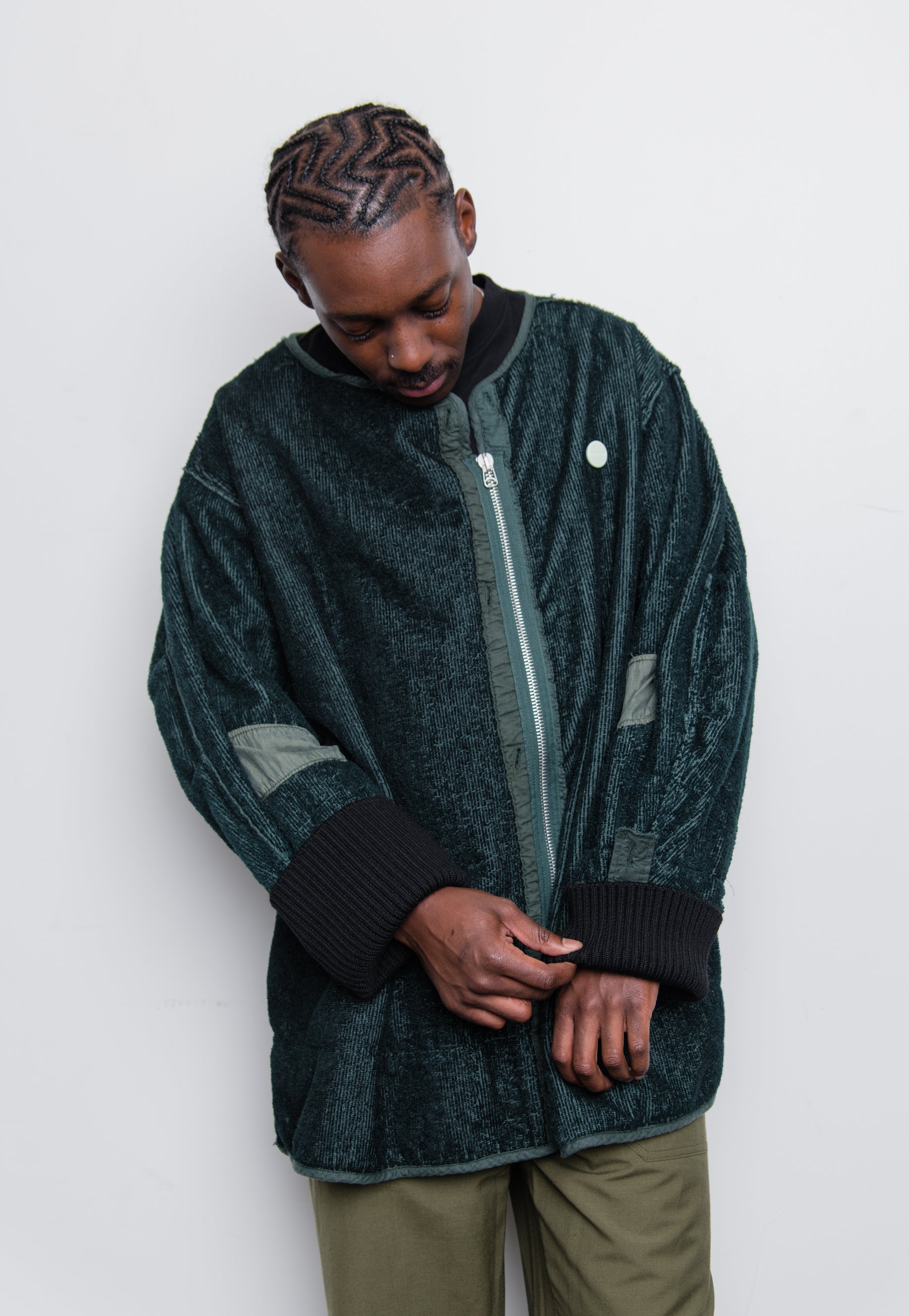 Re-Work Wool Liner Jacket Kombu Green