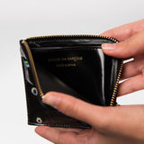 2-Sided Zip Wallet Black Rainbow 3100BR