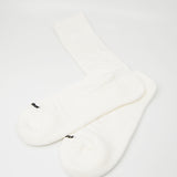 Ribbed Organic Cotton Socks White JPUU766020