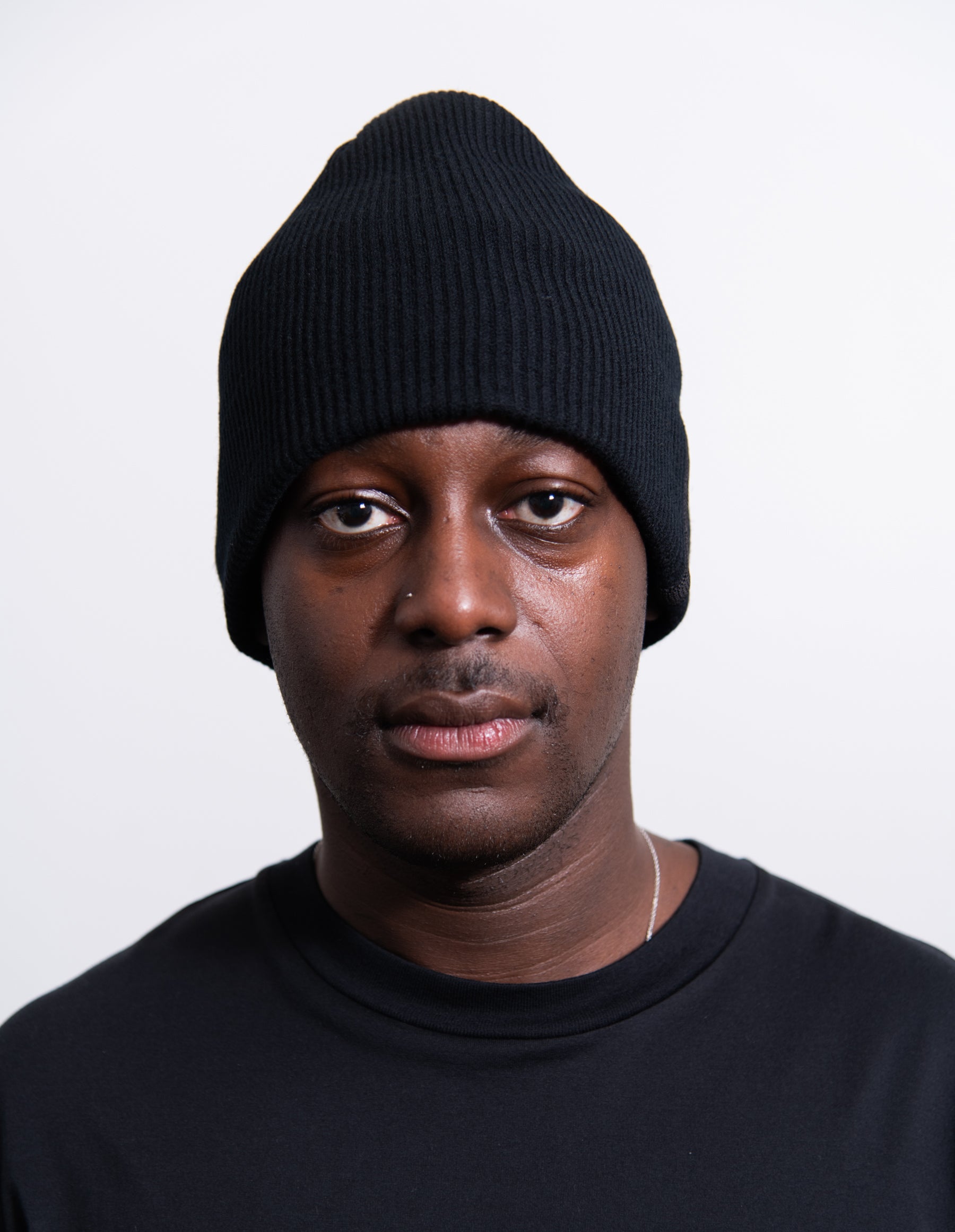 Stretch Wool Beanie Black N01A5