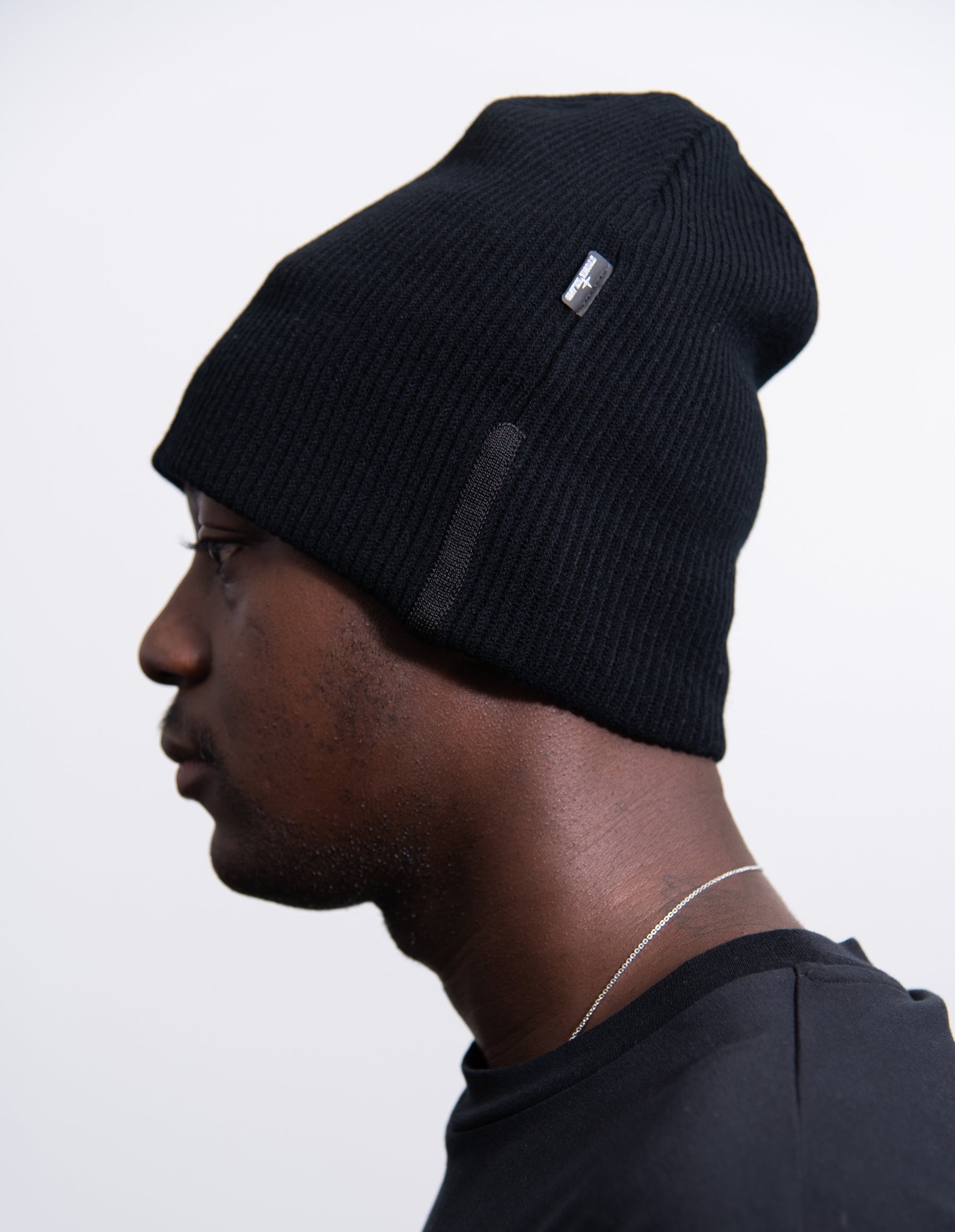 Stretch Wool Beanie Black N01A5