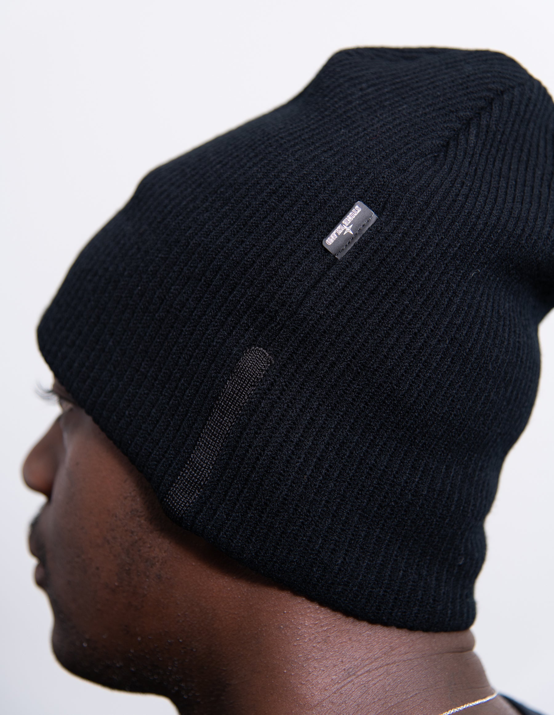 Stretch Wool Beanie Black N01A5