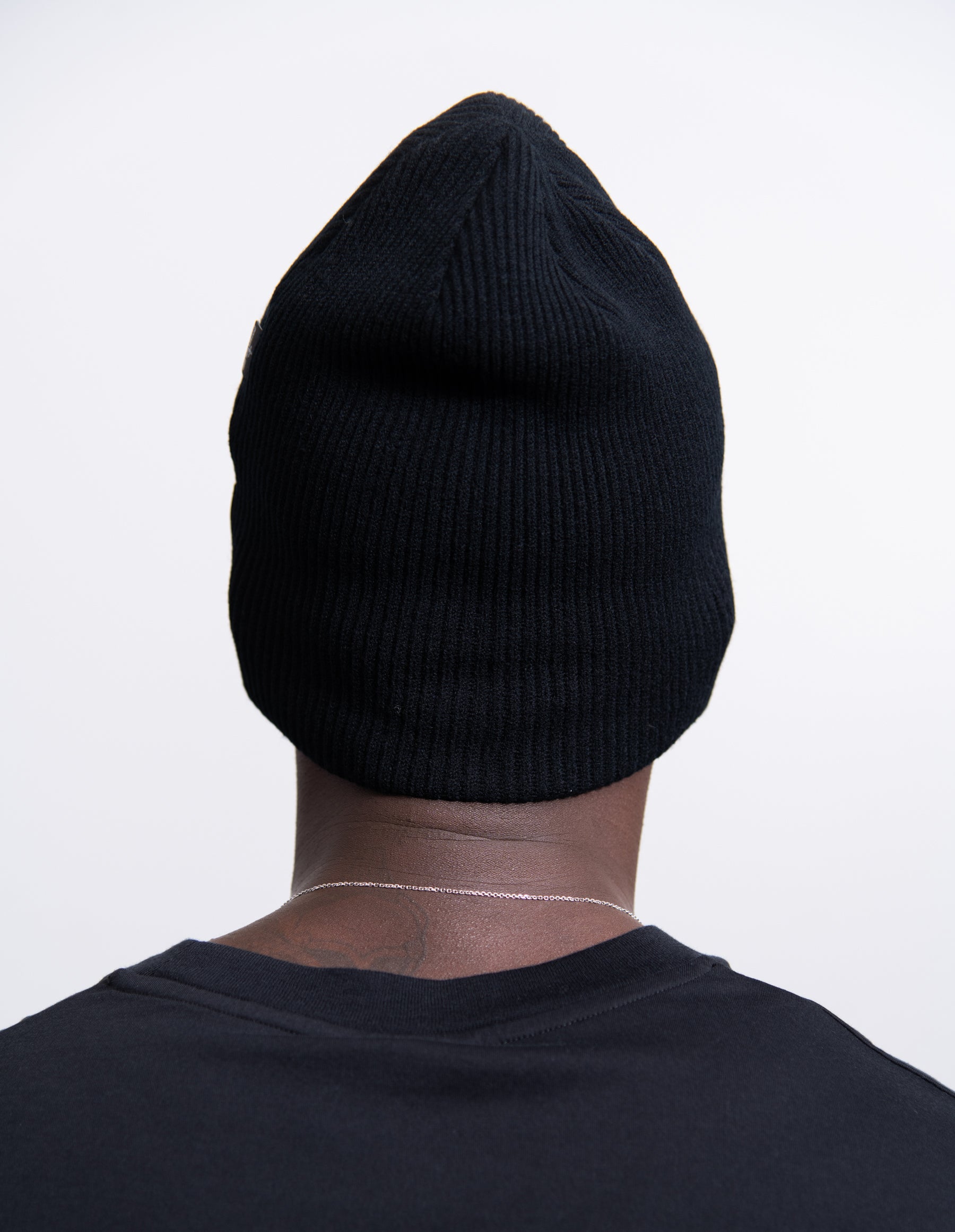 Stretch Wool Beanie Black N01A5
