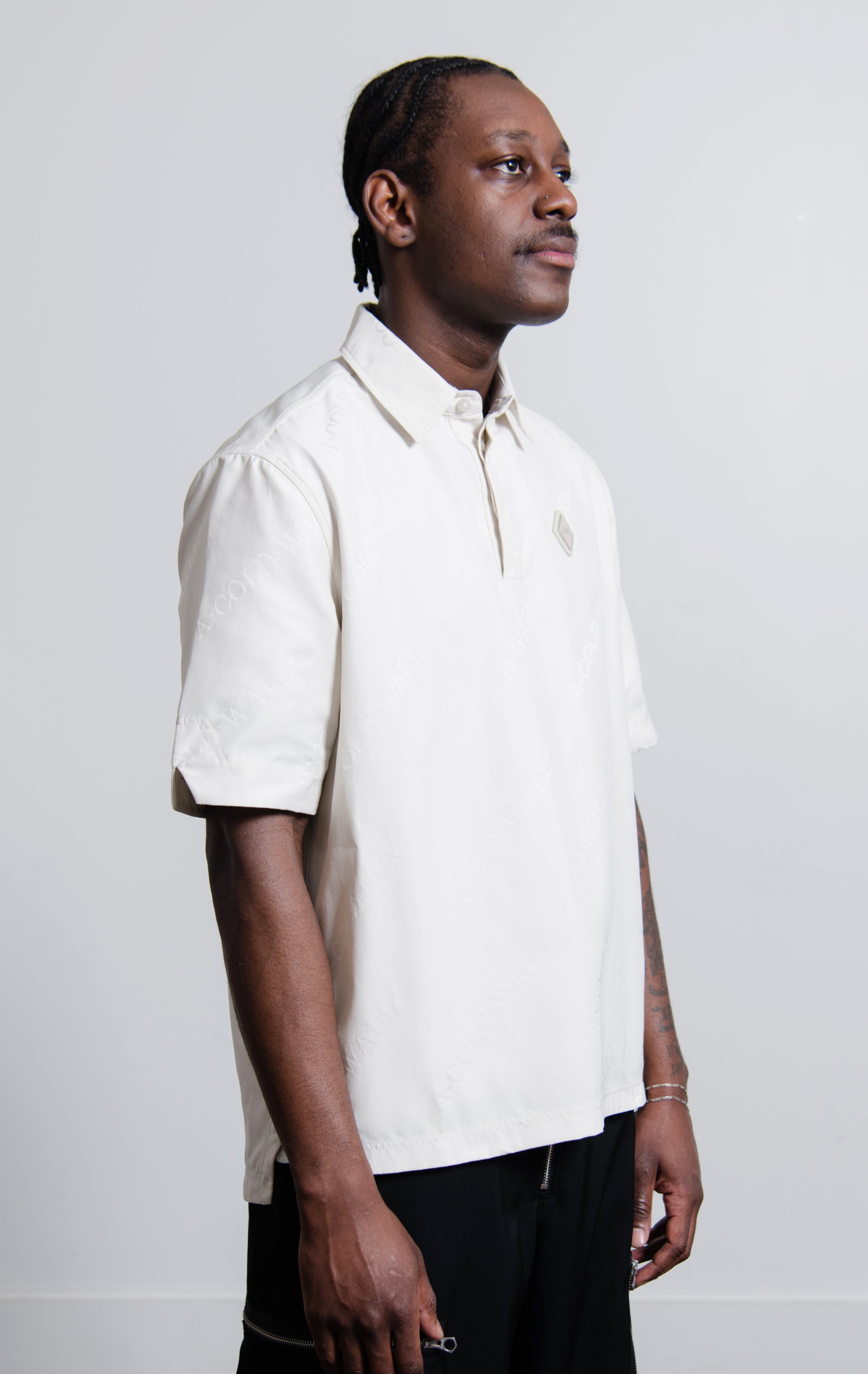 Typeset Polo Shirt Bone